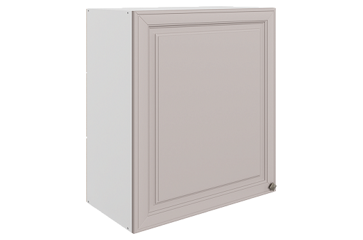 Мишель Шкаф навесной L600 Н720 (1 дв. гл.) (эмаль) (белый/кофейный)
