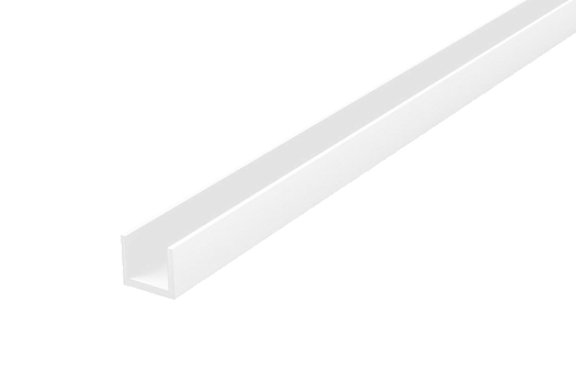 Торцевая планка "П-образная" для стеновой панели 6мм (белый)