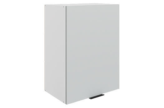 Стоун Шкаф навесной L500 Н720 (1 дв. гл.) (белый/лайт грей софттач)