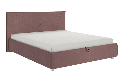Кровать с подъемным механизмом Квест 160х200 см (пудра (велюр))