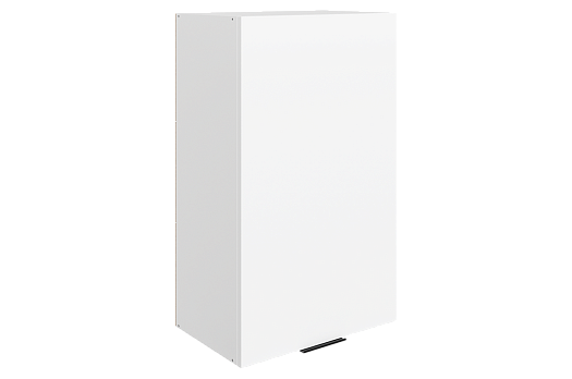 Стоун Шкаф навесной L500 Н900 (1 дв. гл.) (белый/джелато софттач)