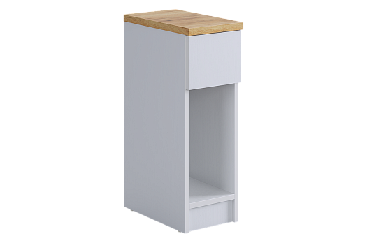 Тумба Пиксель (белое дерево/дуб крафт золотой)