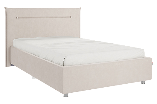 Кровать с основанием Альба 120х200 см (крем (велюр))