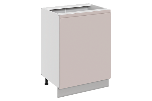Фьюжн Шкаф рабочий L600 (1 дв. гл.) (правый) (эмаль) (белый/кофейный)
