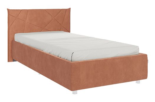 Кровать с подъемным механизмом Квест 90х200 см (персик (велюр))