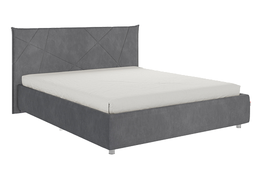 Кровать с основанием Бест 160х200 см (графит (велюр))