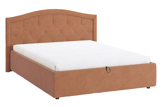 Кровать с подъемным механизмом Верона 2 140х200 см (персик (велюр))