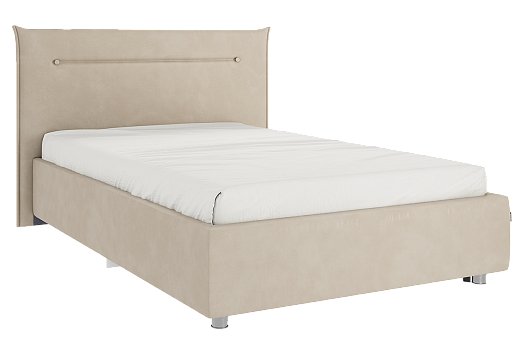Кровать с основанием Альба 120х200 см (капучино (велюр))
