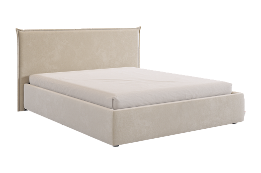 Кровать с основанием Лада 160х200 см (крем (велюр))