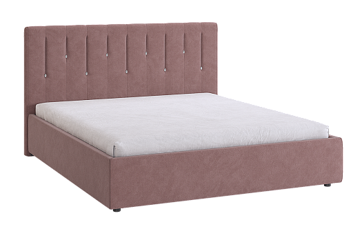 Кровать с основанием Кристи 2 160х200 см (пудра (велюр))