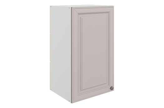 Мишель Шкаф навесной L400 Н720 (1 дв. гл.) (эмаль) (белый/кофейный)