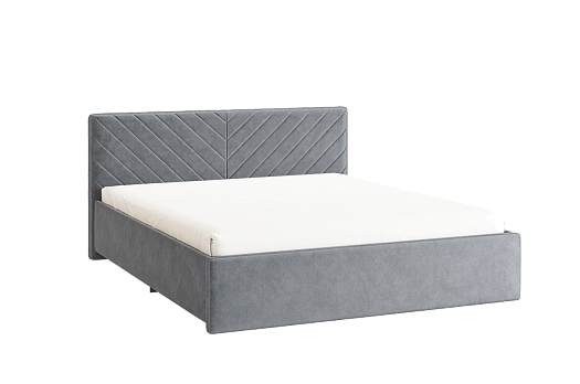 Кровать с основанием Сандра 2 160х200 см (оникс (велюр))