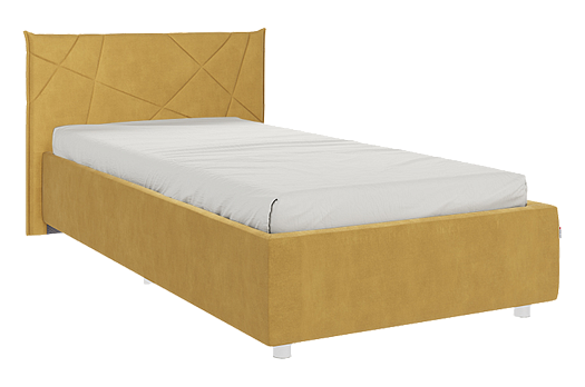 Кровать с основанием Квест 90х200 см (медовый (велюр))