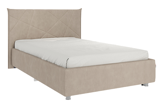 Кровать с основанием Бест 120х200 см (капучино (велюр))