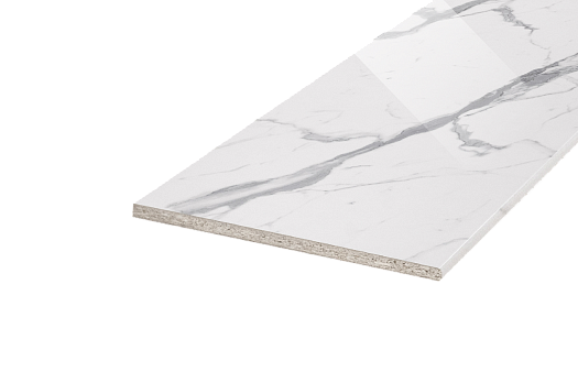 Столешница постформинг глянец H38 L2900 (гранит белый глянец)