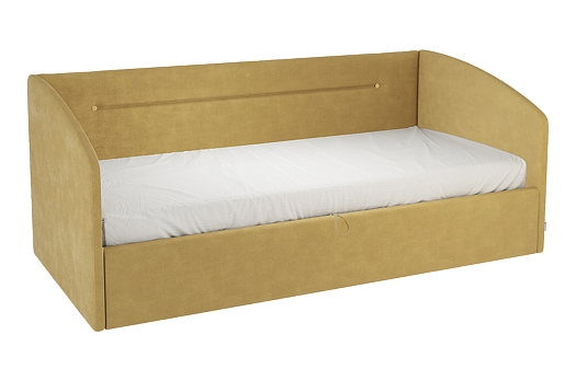 Кровать с подъемным механизмом Альба (Софа) 90х200 см (медовый (велюр))