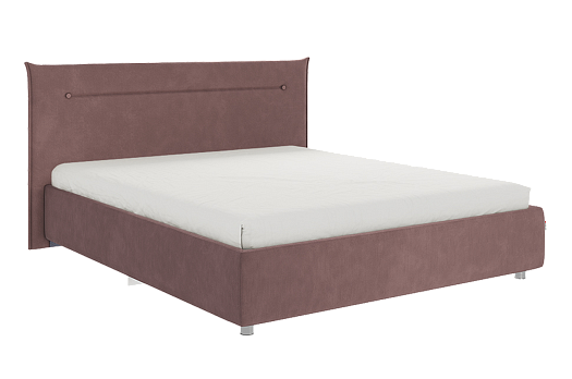 Кровать с основанием Альба 160х200 см (пудра (велюр))