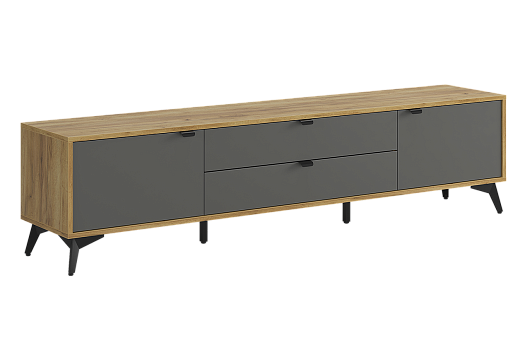 ТВ тумба 180 Марк (дуб крафт золотой/графит)