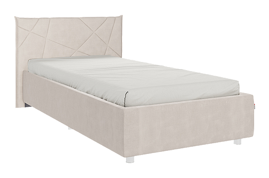 Кровать с основанием Квест 90х200 см (крем (велюр))