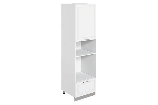 Мишель Шкаф-пенал 3 L600 H2321 Старт (1 дв. гл. 1 ящ.) (эмаль) (белый/белый)