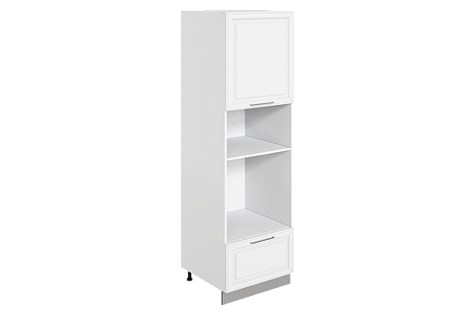 Мишель Шкаф-пенал 3 L600 H2141 Старт (1 дв. гл. 1 ящ.) (эмаль) (белый/белый)