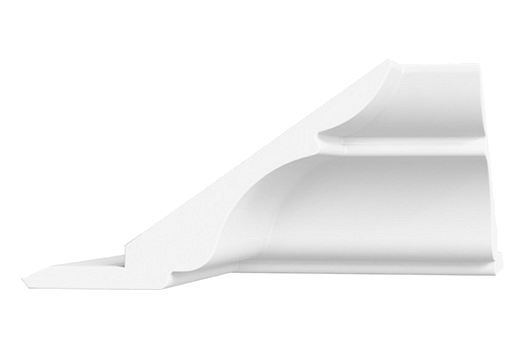 Элемент карниза угловой внутренний (90 град.) Мишель (белый)