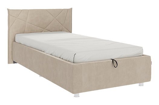 Кровать с подъемным механизмом Бест 90х200 см (капучино (велюр))