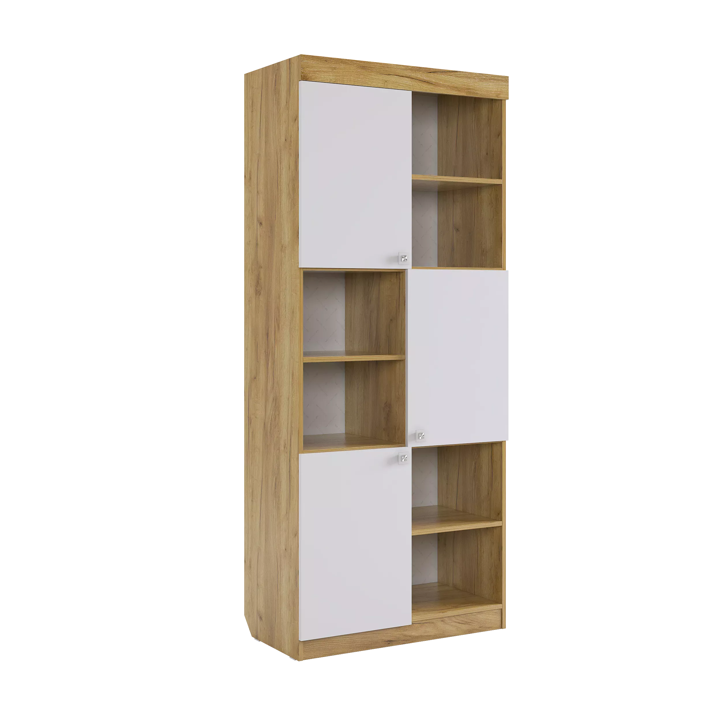 Форсаж Стеллаж (дуб крафт золотой/белый)