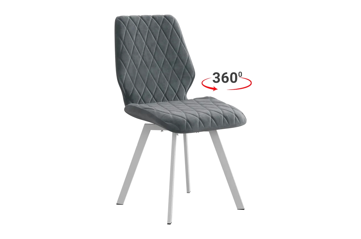 Стул Орион Т2П (графит (велюр)/белый)