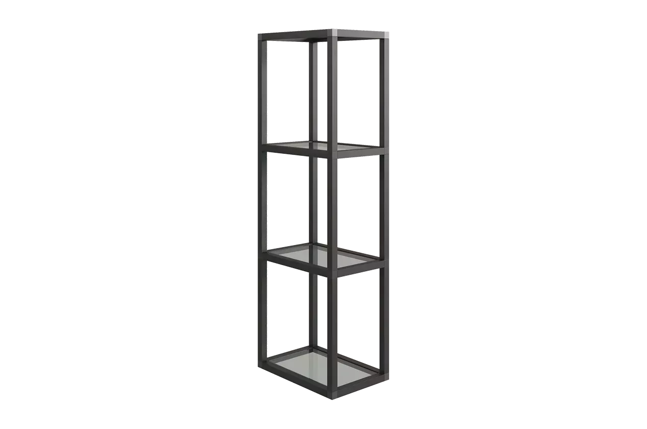 Шкаф навесной из профиля L200 H900 Кухня (черный муар)