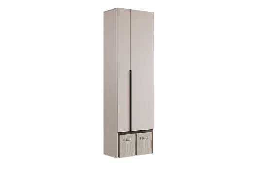 Шкаф двухдверный L600 Баско (кашемир)