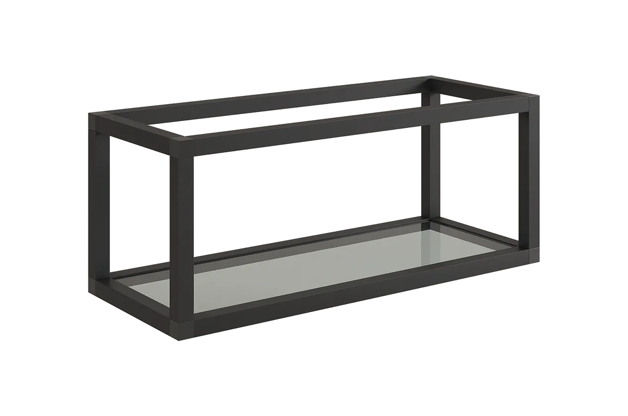 Шкаф навесной из профиля L500 H180 Кухня (черный муар)