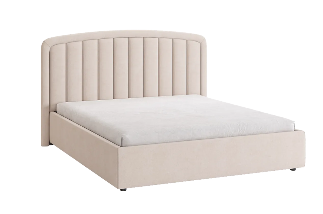 Кровать с основанием Сиена 2 160х200 см (крем (велюр))