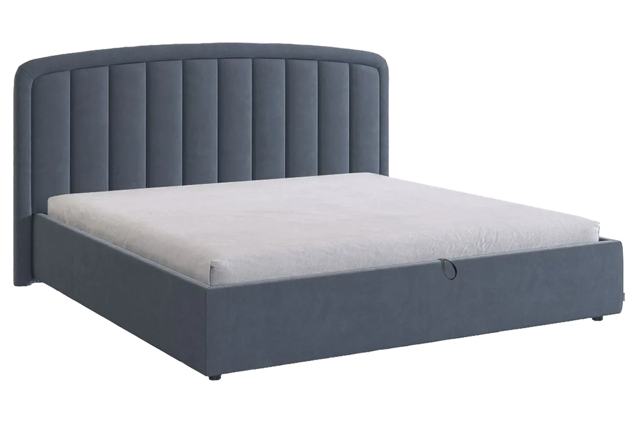 Кровать с подъемным механизмом Сиена 2 180х200 см (топаз (велюр))