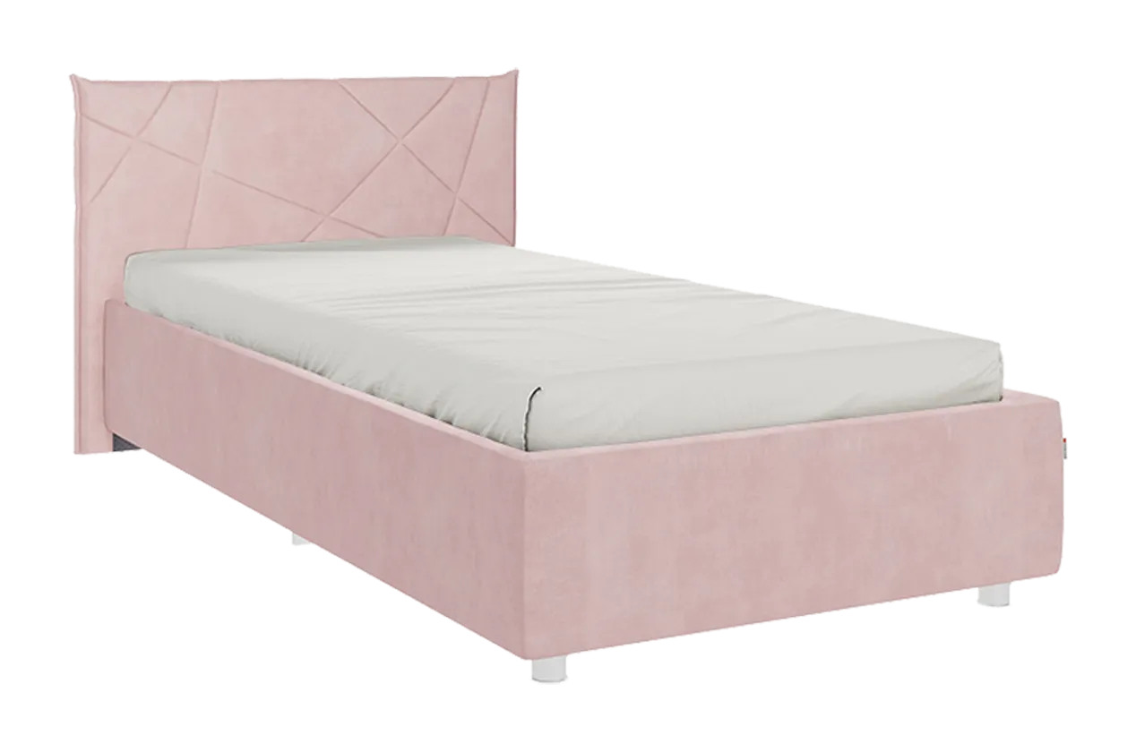 Каркас кровати Бест 90х200 см (нежно-розовый (велюр))
