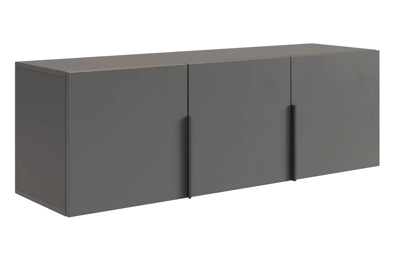 Антресоль трехдверная L1200 Баско (графит)