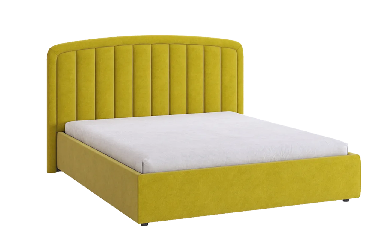 Кровать с основанием Сиена 2 160х200 см (янтарь (велюр))
