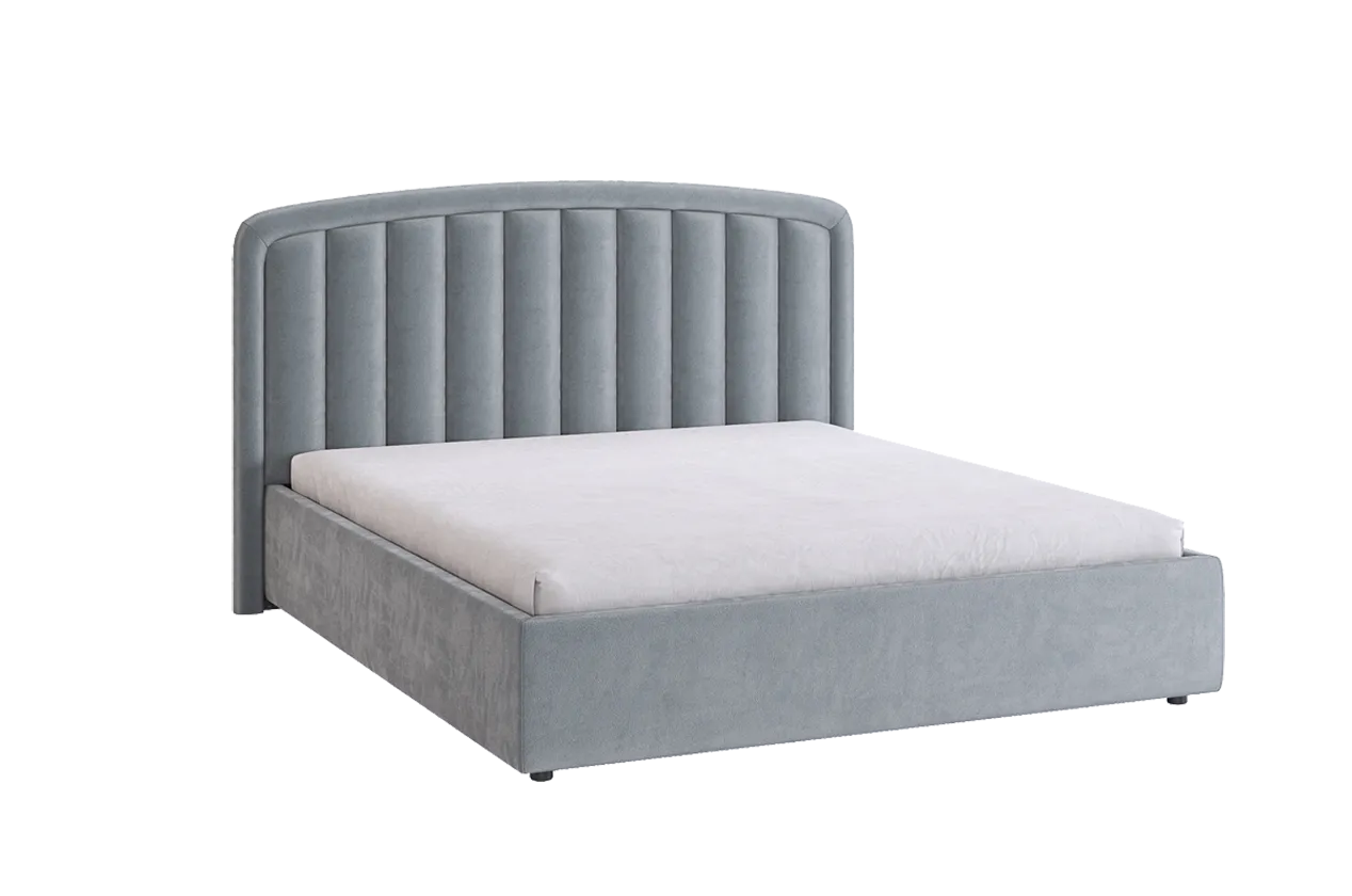 Кровать с основанием Сиена 2 160х200 см (оникс (велюр))