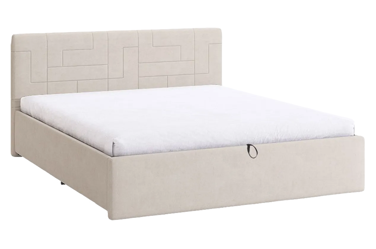 Кровать с подъемным механизмом Лора 2 160х200 см (крем (велюр))