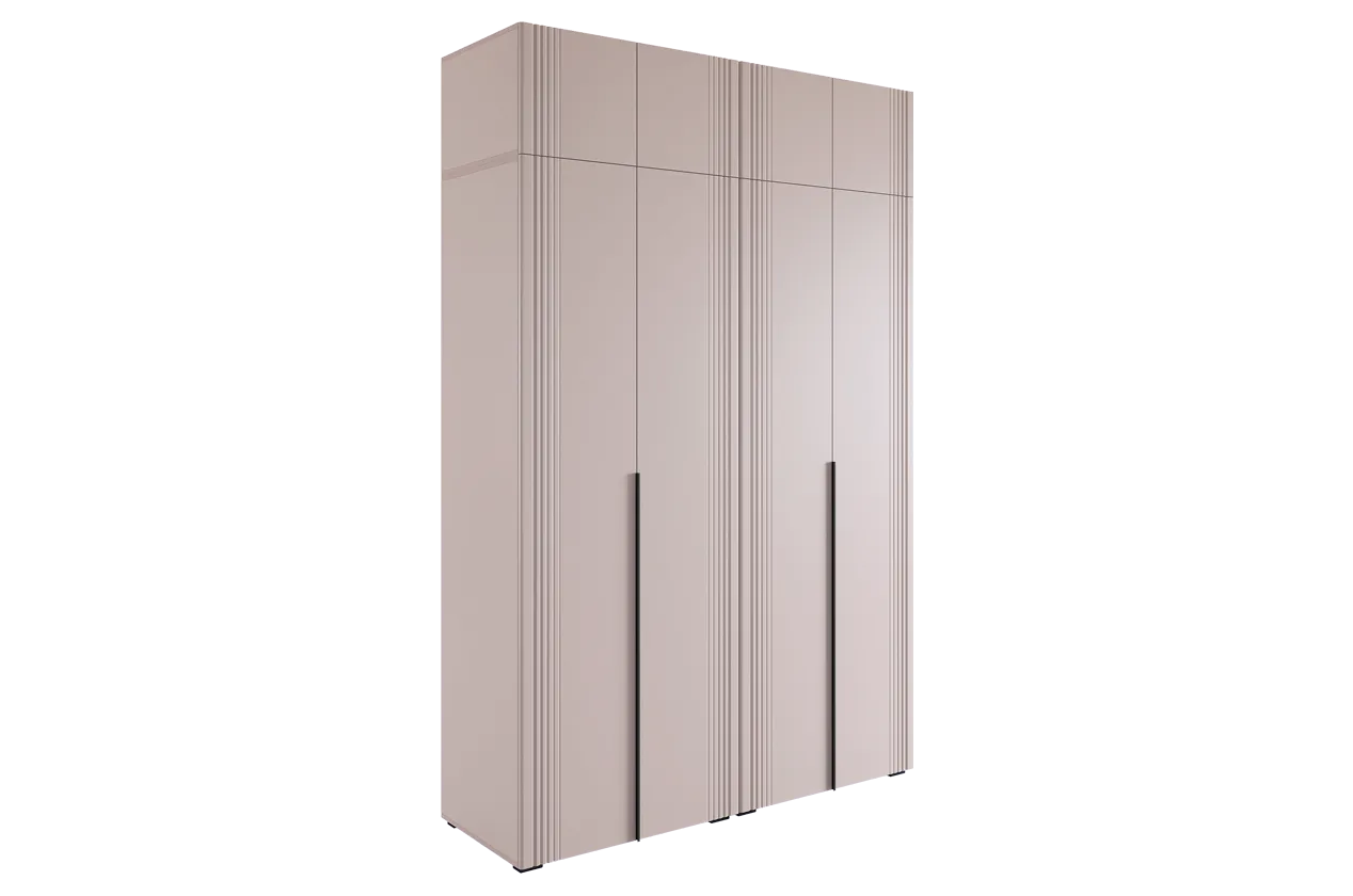 Шкаф четырехдверный "Катрин К2" (кашемир/фрапучино матовый)