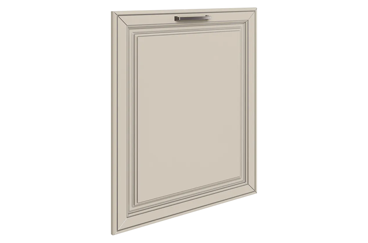 Атланта Дверь глухая L600 (эмаль) (сливки патина платина)