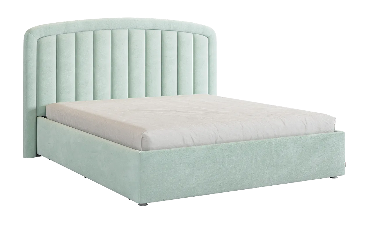 Кровать с основанием Сиена 2 160х200 см (мята (велюр))