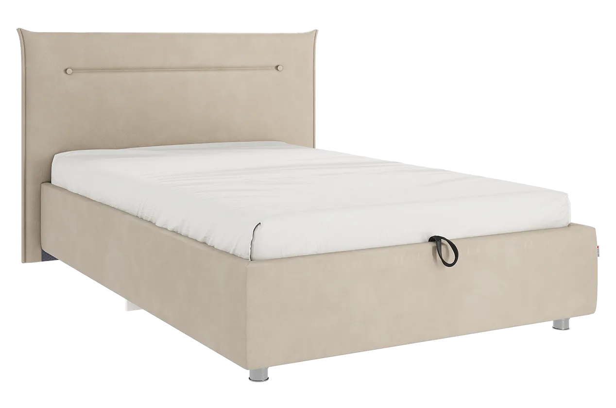 Кровать с подъемным механизмом Альба 120х200 см (капучино (велюр))