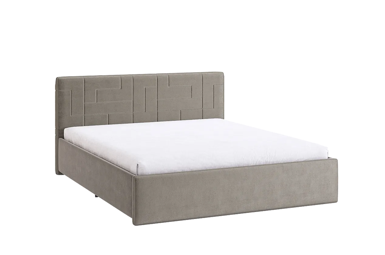 Кровать с подъемным механизмом Лора 2 160х200 см (латте (велюр))