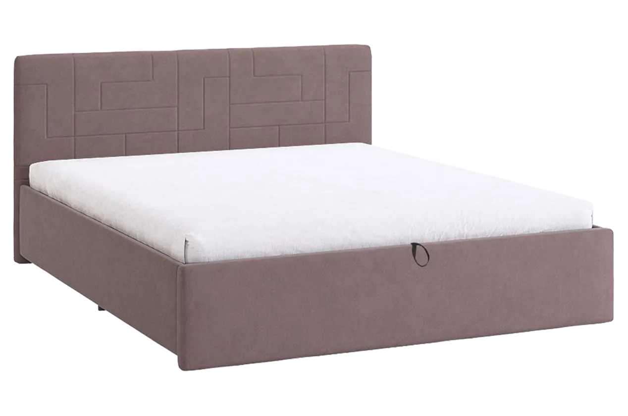 Кровать с подъемным механизмом Лора 2 160х200 см (пудра (велюр))