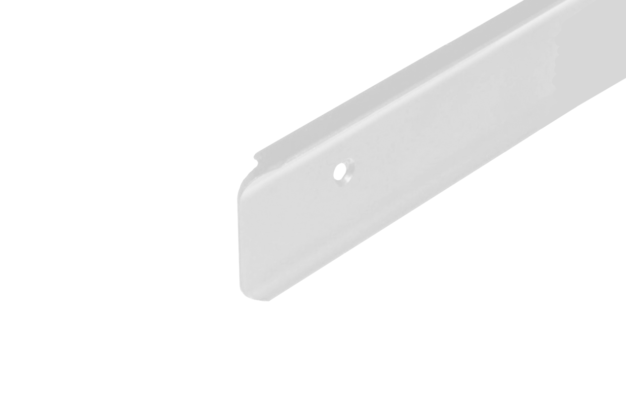 Соединительная угловая планка для столешницы 38мм (белый)