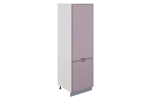 Монако Шкаф-пенал L600 под холодильник (2 дв. гл.) (белый/лаванда матовый)