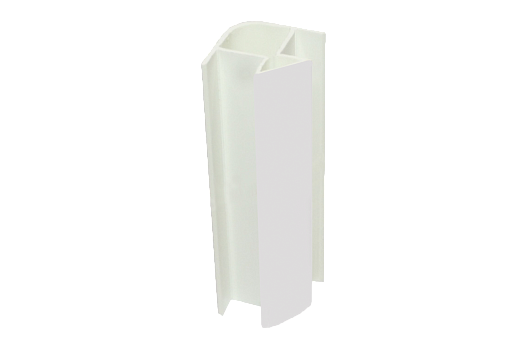 Профиль соединительный для цоколя Н150 угол 90 внутренний Кухня (белый)