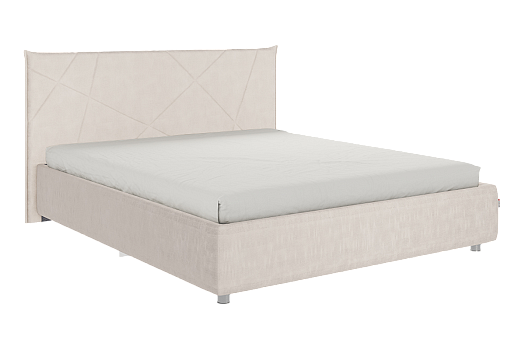 Кровать с основанием Квест 160х200 см (крем (велюр))