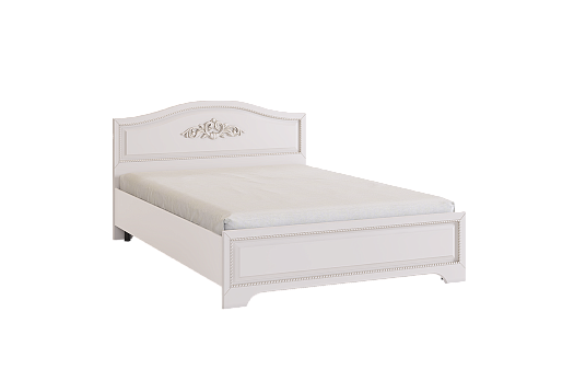 Белла Кровать с основанием (комфорт) 140х200 см (белый/джелато софт)